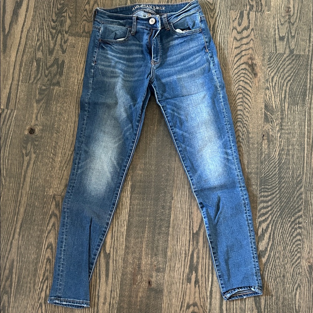 American Eagle Outfitters Dark Blue Skinny Jeans